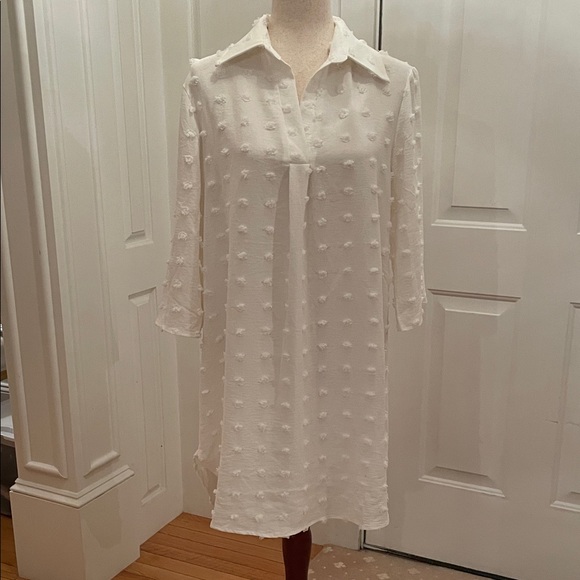 Top It Off Cream Textured Dress - Picture 1 of 6